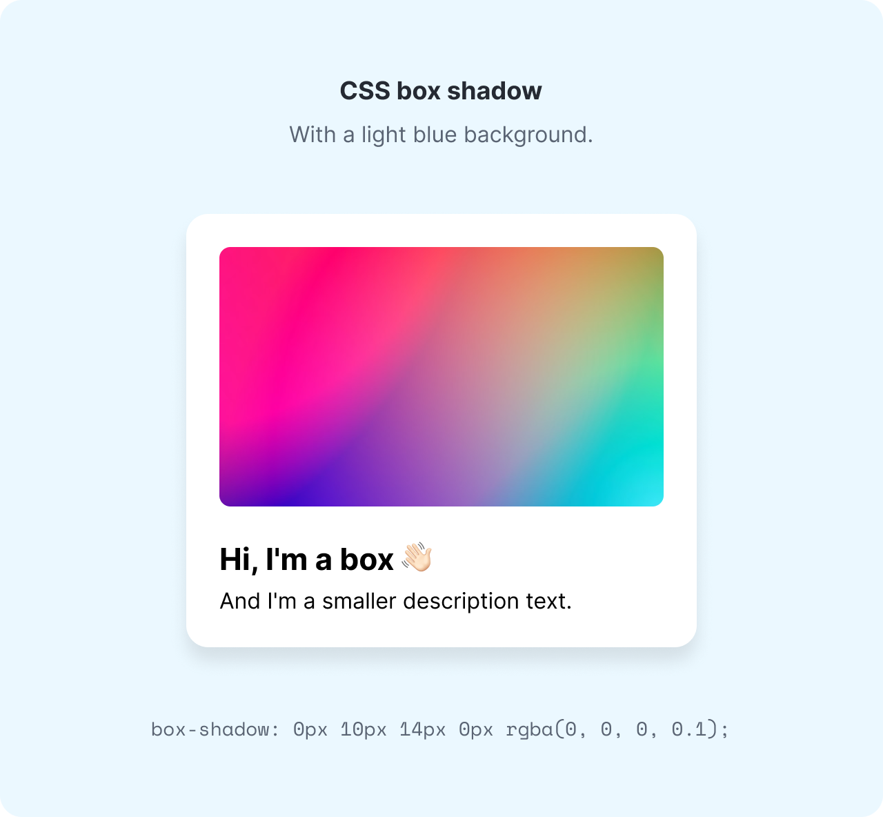 A box shadow in CSS